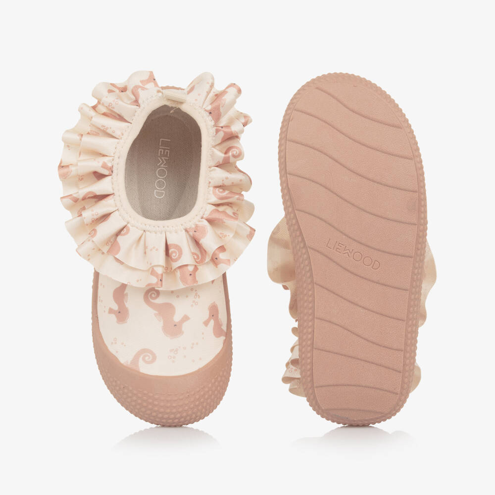 Liewood-Girls Pink Seahorse Water Shoes | Childrensalon Outlet