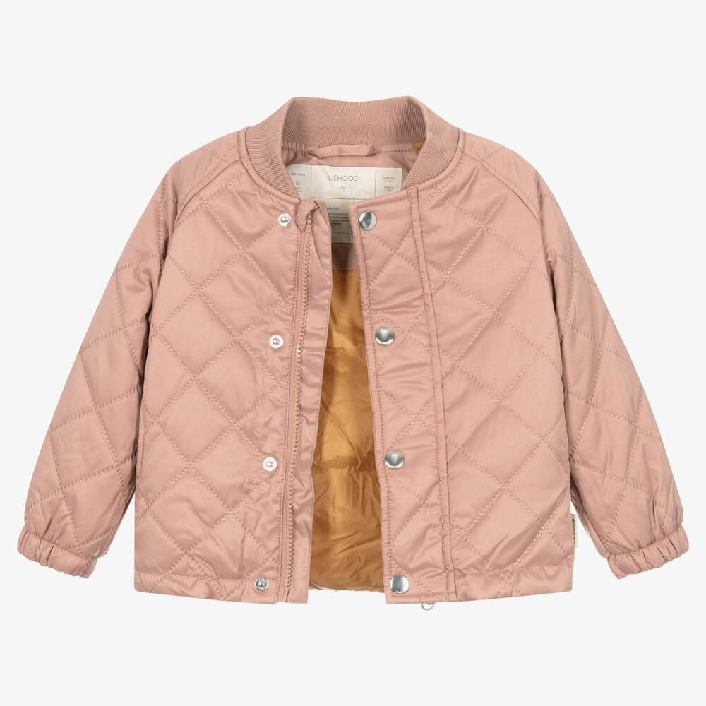 Liewood-Girls Pink Thermal Jacket & Trouser Set | Childrensalon Outlet