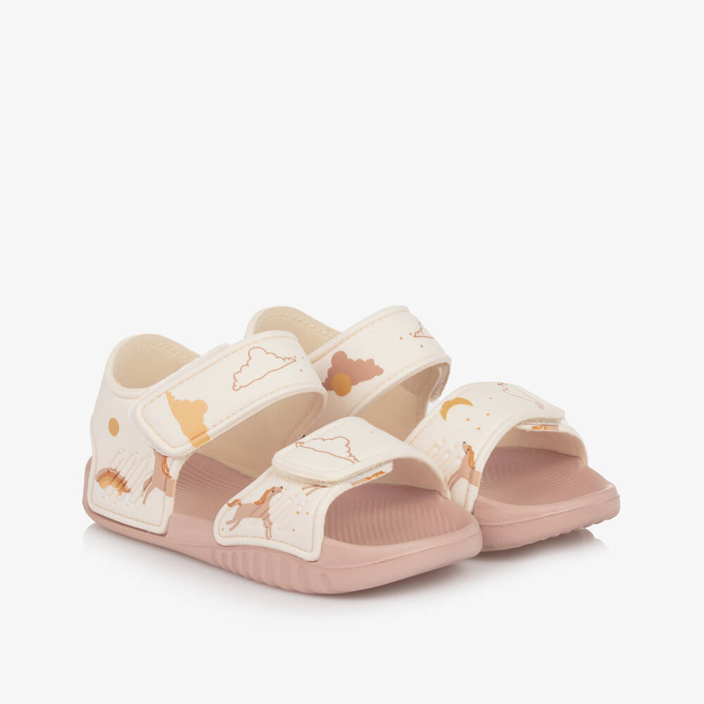 Liewood-Розовые сандалии на липучке с шармом для девочек | Childrensalon Outlet