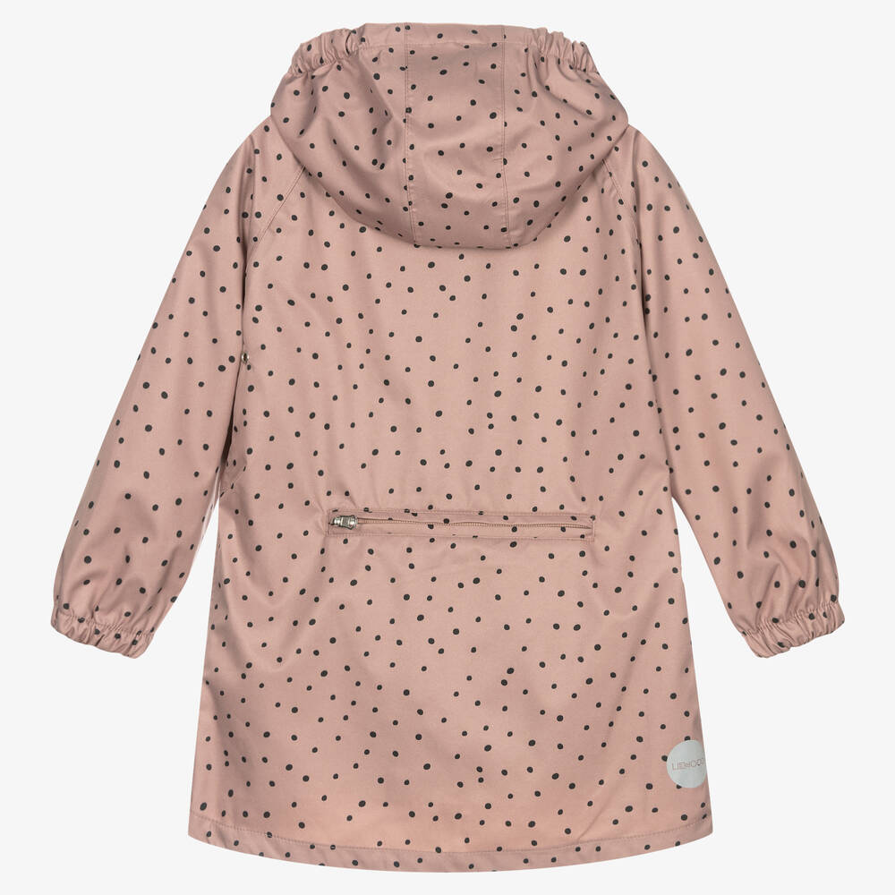 Girls long hot sale waterproof coat