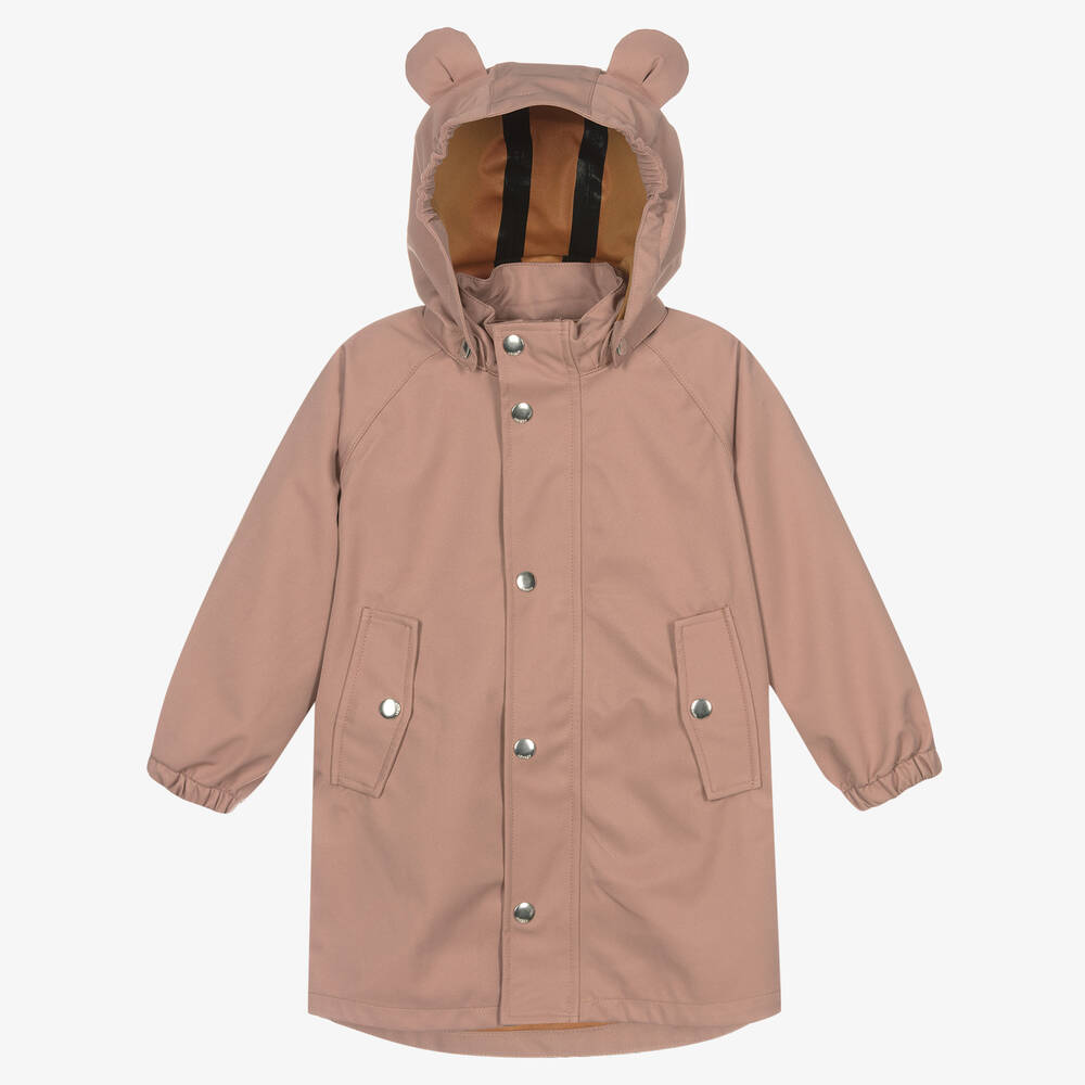 Liewood - Girls Pink Waterproof Coat | Childrensalon