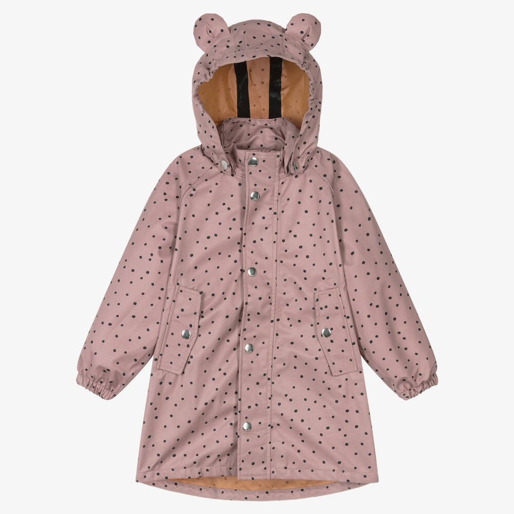 Liewood - Girls Pink Waterproof Raincoat | Childrensalon