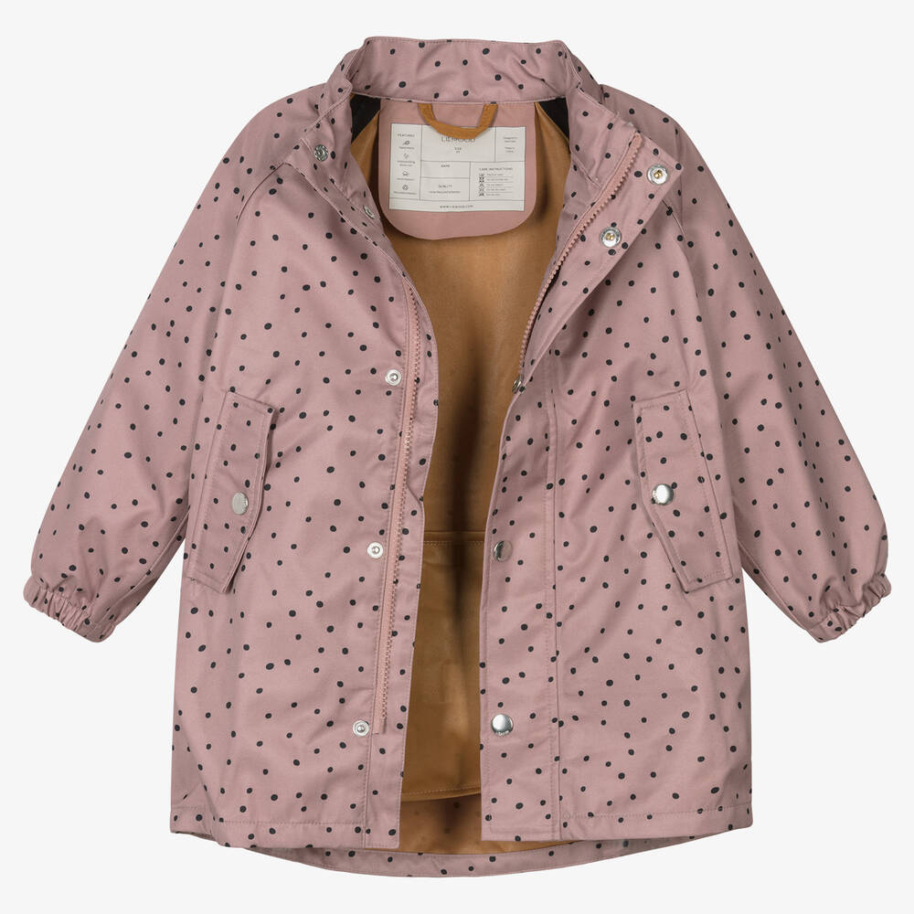 Liewood-Girls Pink Waterproof Raincoat | Childrensalon Outlet