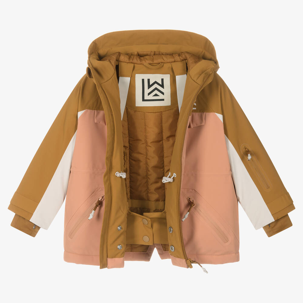 Liewood-Розово-желтая лыжная куртка | Childrensalon Outlet