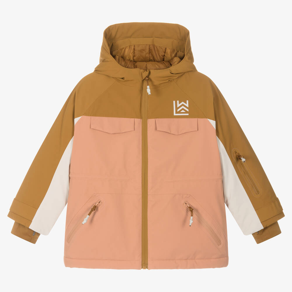 Liewood - Girls Pink & Yellow Kalle Ski Jacket | Childrensalon