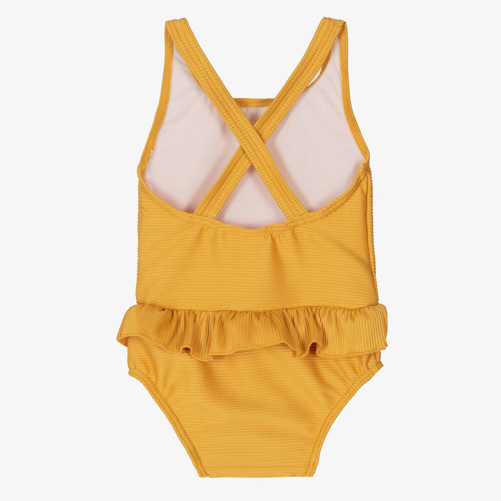 Girls yellow bathing store suit