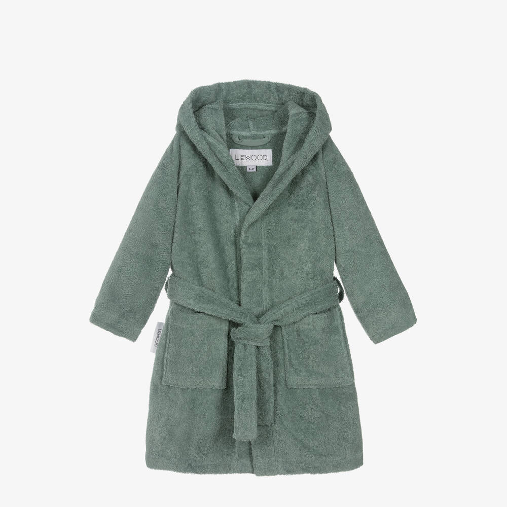 Liewood-Зеленый махровый халат «Кролик» | Childrensalon Outlet