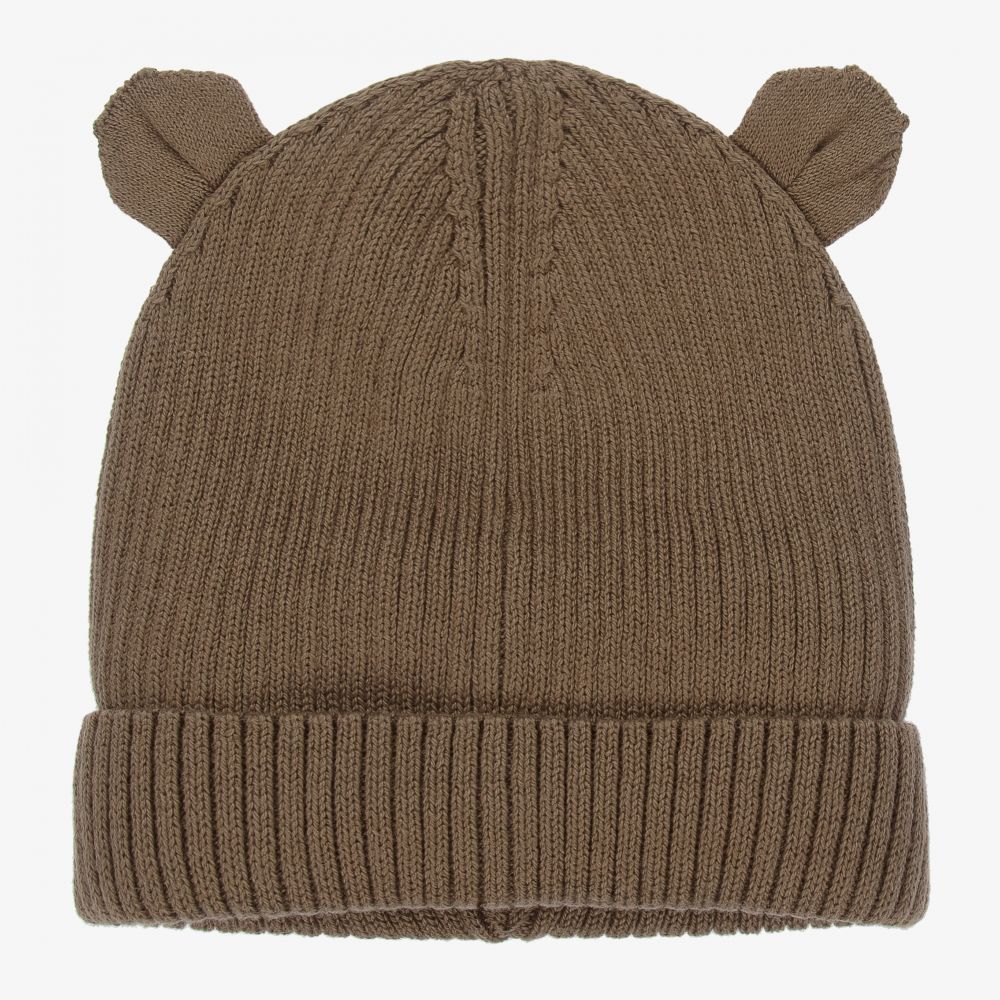 Liewood - Green Knitted Beanie Hat | Childrensalon