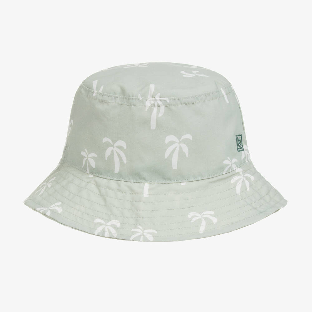 Liewood - Green Palm Tree Print Bucket Hat (UPF40+) | Childrensalon