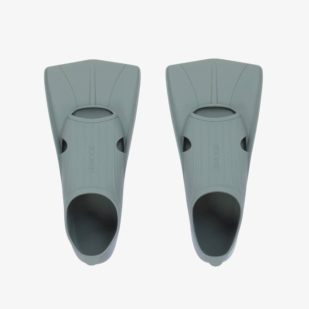 Liewood-Green Silicone Swim Flippers | Childrensalon Outlet