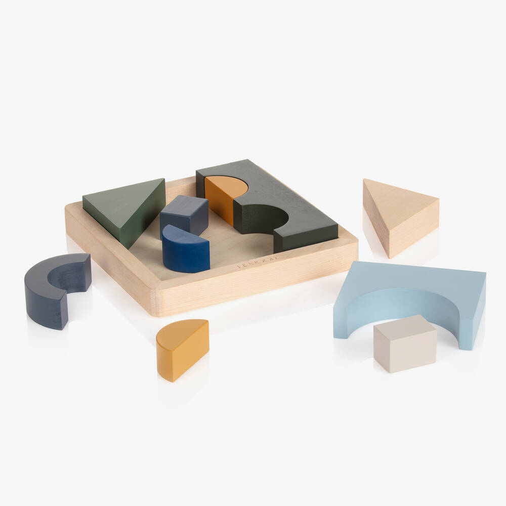 ليوود-لعبة بازل خشب لون أخضر)20سم) | Childrensalon Outlet