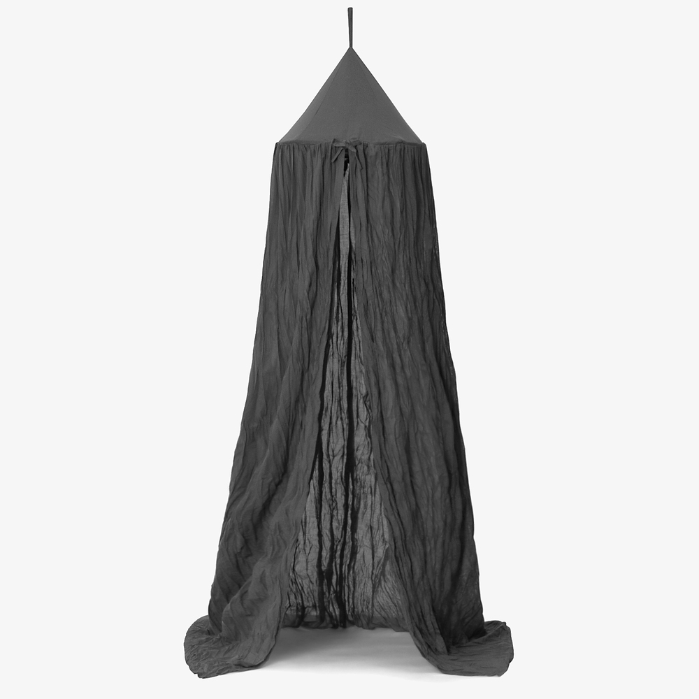 Liewood - Grey Organic Cotton Canopy | Childrensalon