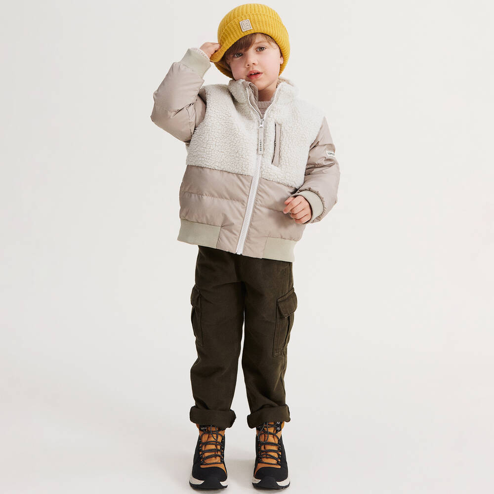 Liewood-Ivory & Beige Down Padded Jacket | Childrensalon Outlet