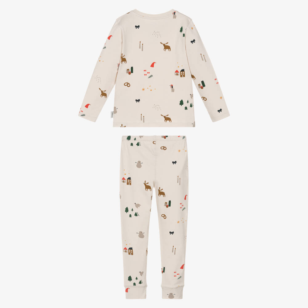 Liewood-Ivory Christmas Pyjama Set | Childrensalon Outlet