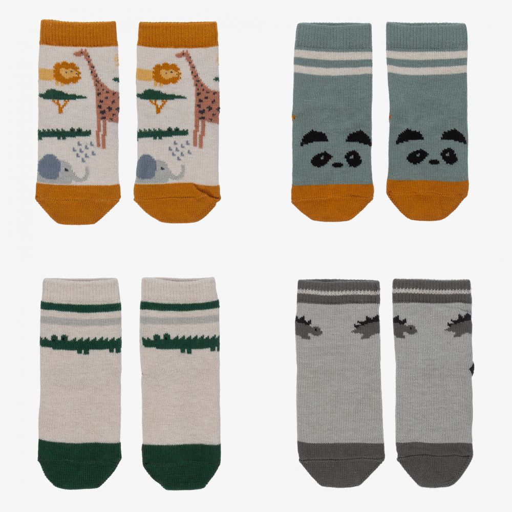 Liewood - Кремовые хлопковые носки (4пары)  | Childrensalon