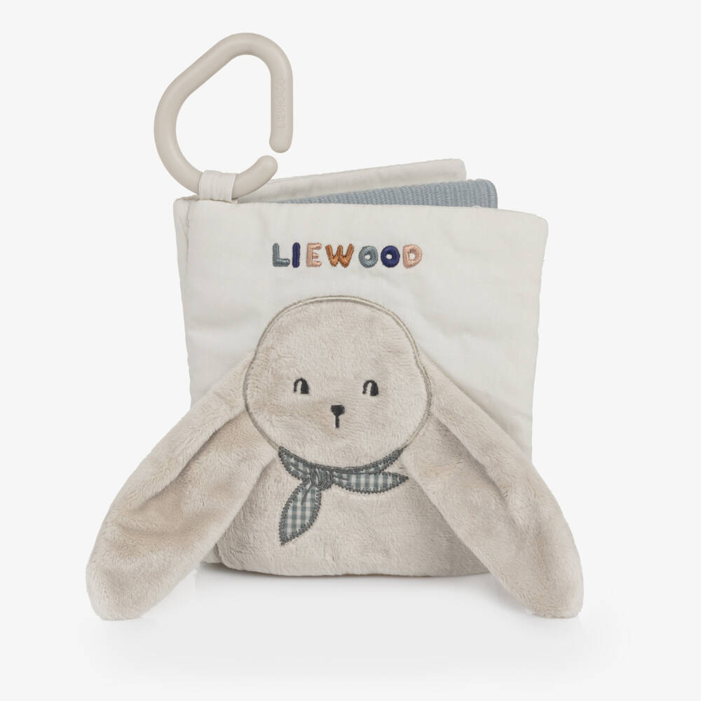 Liewood-Ivory Fey Classic Fabric Baby Bunny Book (23cm) | Childrensalon Outlet
