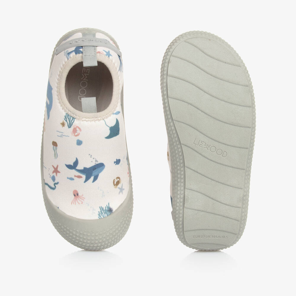 Liewood-Ivory Sea Creature Aqua Shoes | Childrensalon Outlet