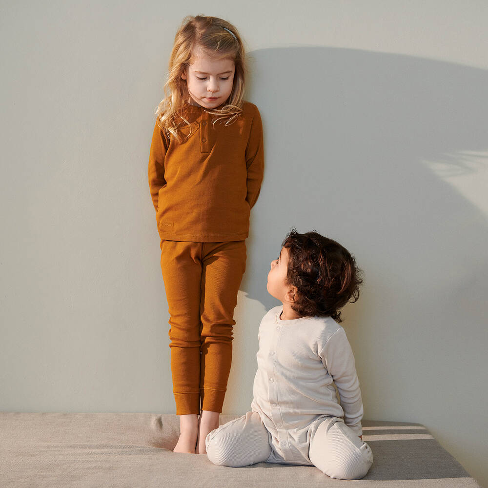 Liewood-Горчично-желтая хлопковая пижама | Childrensalon Outlet