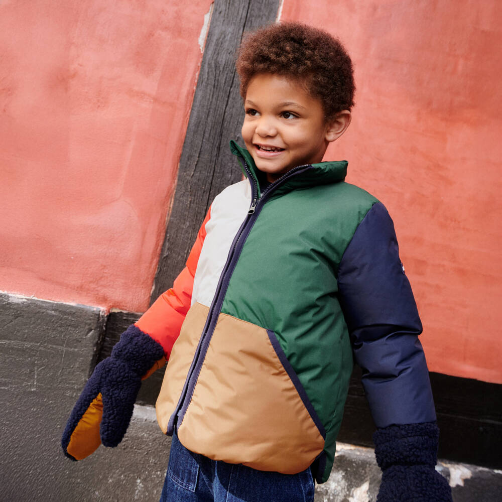 Liewood-Navy Grethe Pile Gloves | Childrensalon Outlet