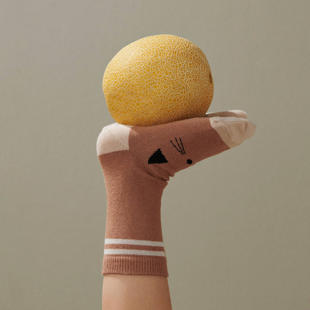 ليوود-جوارب مزيج قطن لون زهري (عدد 4) | Childrensalon Outlet