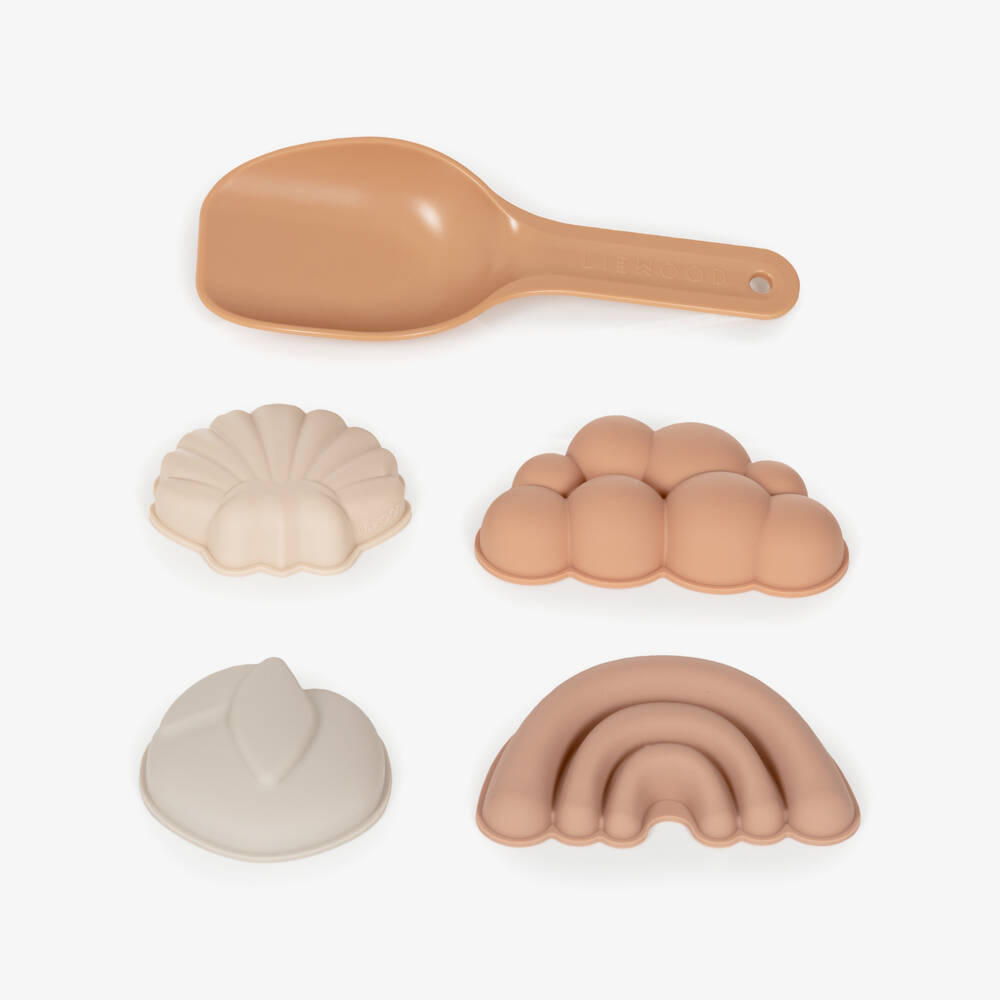 Liewood-Pink Heart Beach Set (15cm) | Childrensalon Outlet