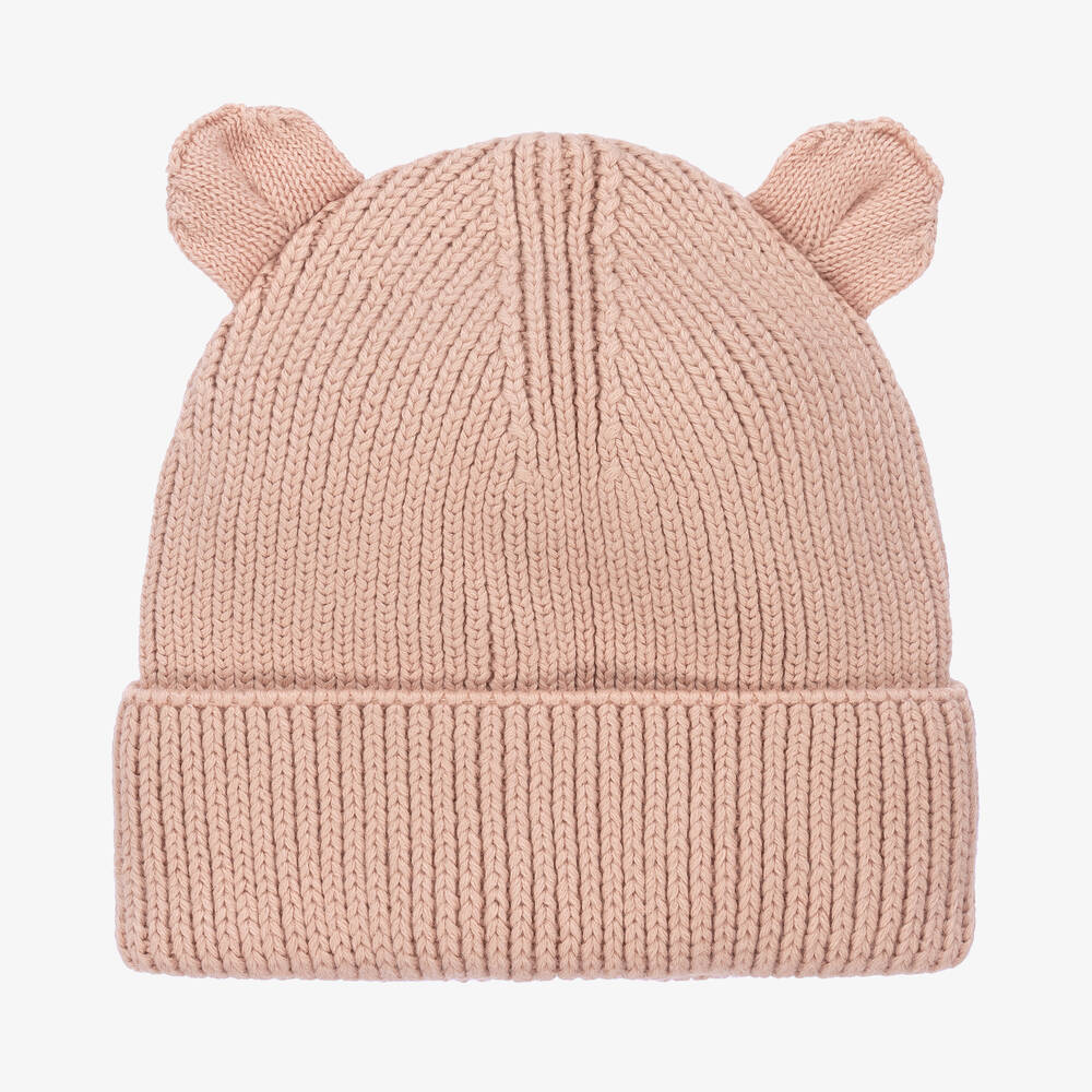 Liewood - Pink Knitted Beanie Hat | Childrensalon