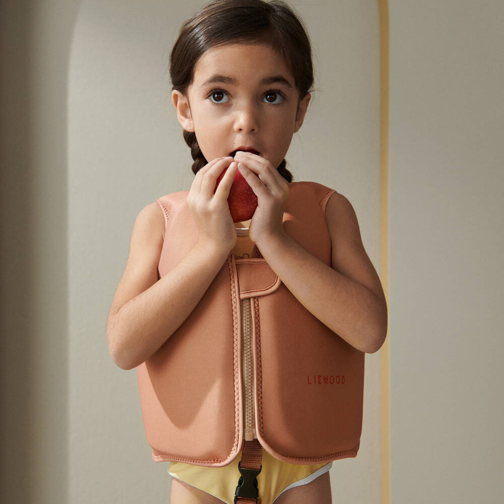 Liewood-Pink Logo Float Vest | Childrensalon Outlet
