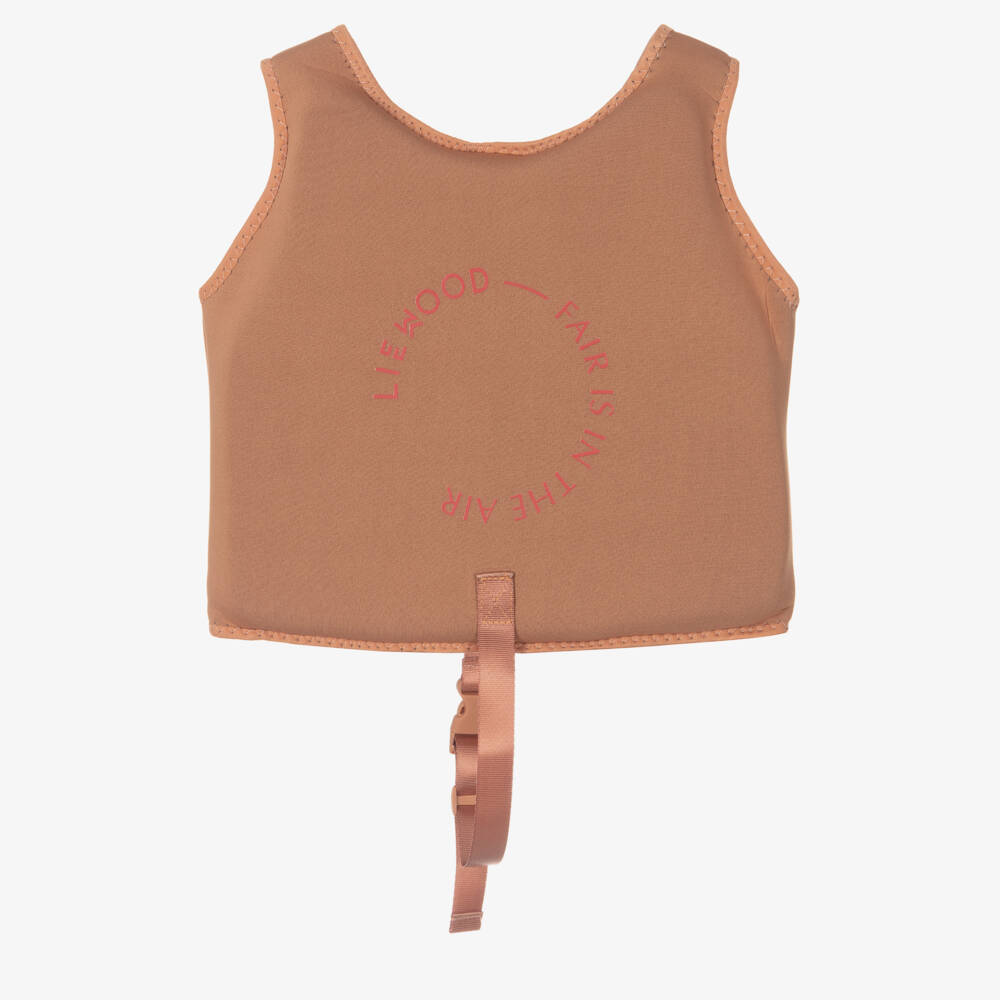 Liewood-Pink Logo Float Vest | Childrensalon Outlet