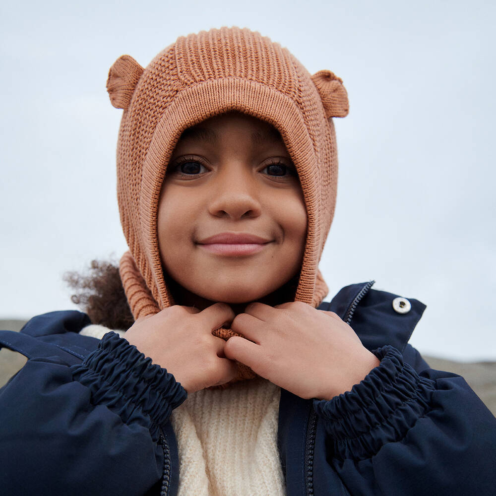 Liewood - Pink Organic Cotton Balaclava | Childrensalon Outlet