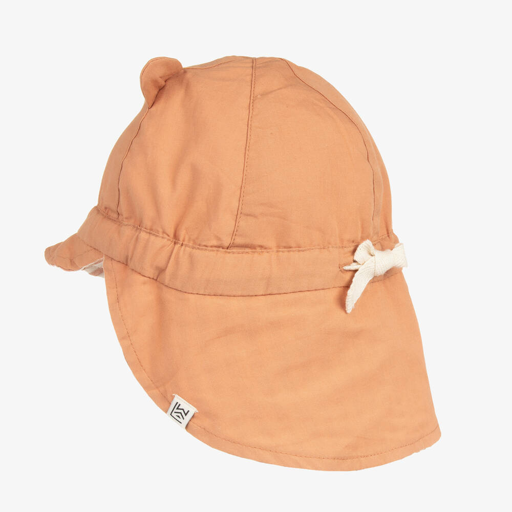 Liewood-قبعة للشمس بوجهين قطن عضوي لون زهري وبيج | Childrensalon Outlet