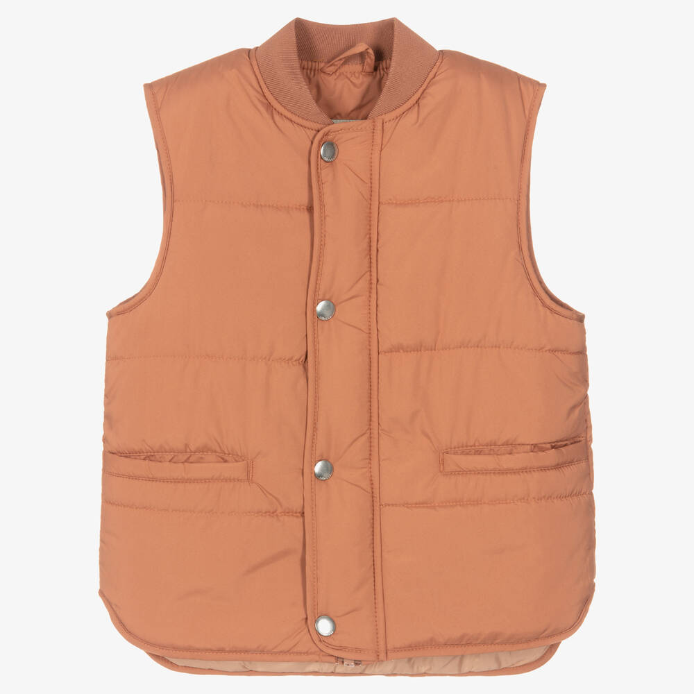 Liewood-Pink Padded Gilet | Childrensalon Outlet