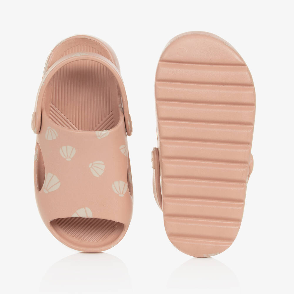 Liewood-Pink Shell Clog Sandals | Childrensalon Outlet