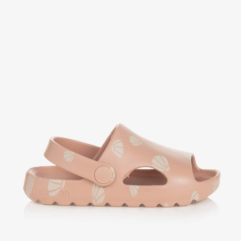 Liewood-Pink Shell Clog Sandals | Childrensalon Outlet