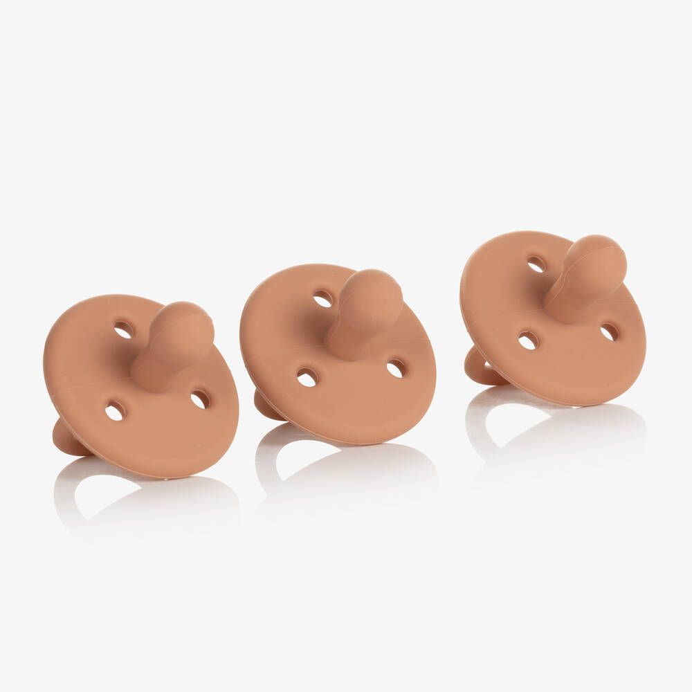 Liewood Pink Silicone Dummies 3 Pack Childrensalon Outlet