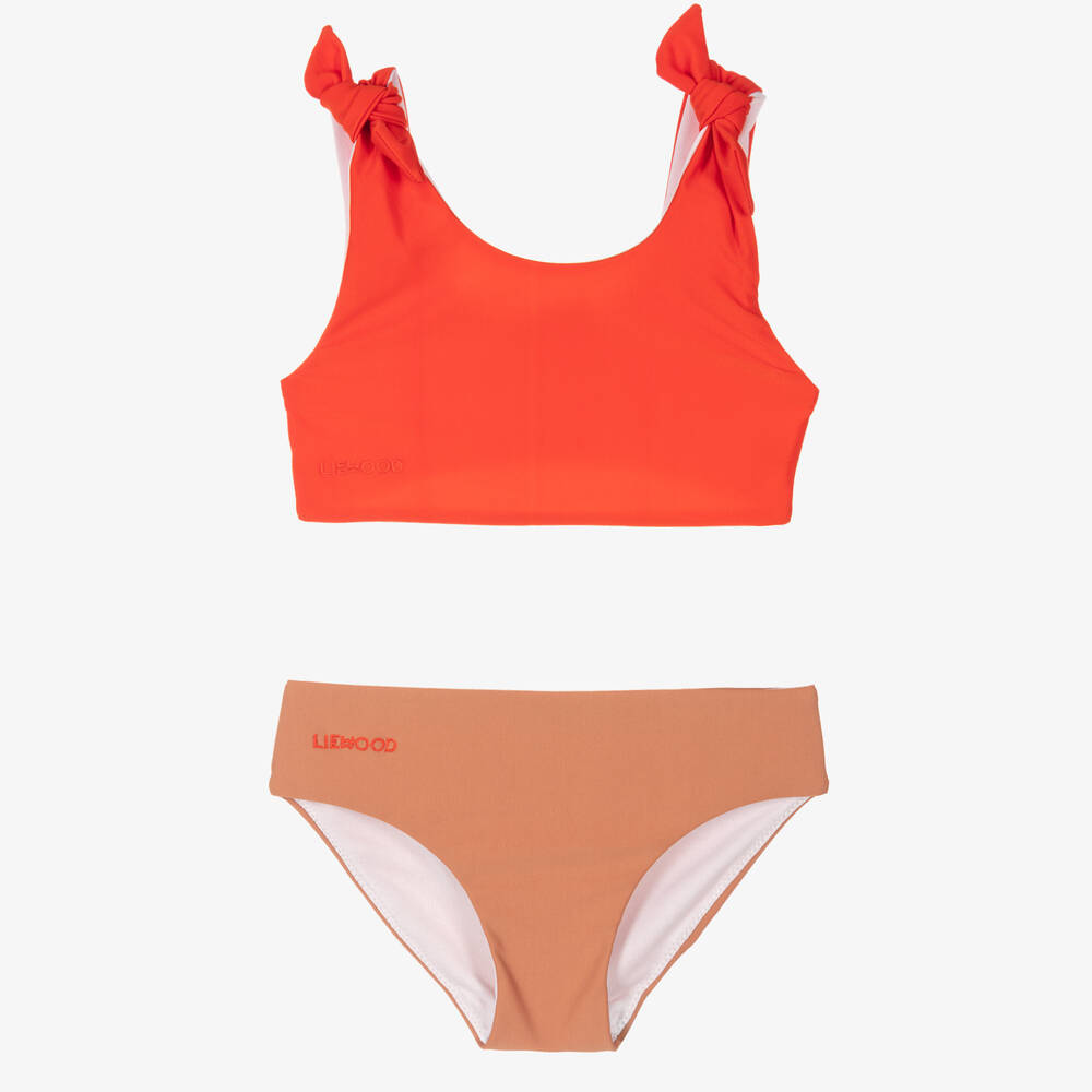 Liewood - Bikini rouge et rose (UPF 50+) | Childrensalon