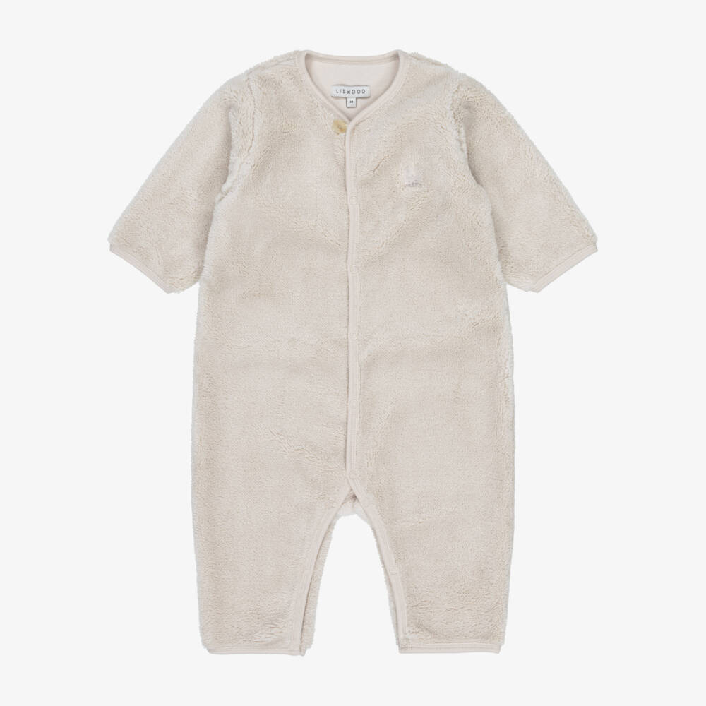 Liewood-Sandy Plush Fleece Baby Pramsuit | Childrensalon Outlet