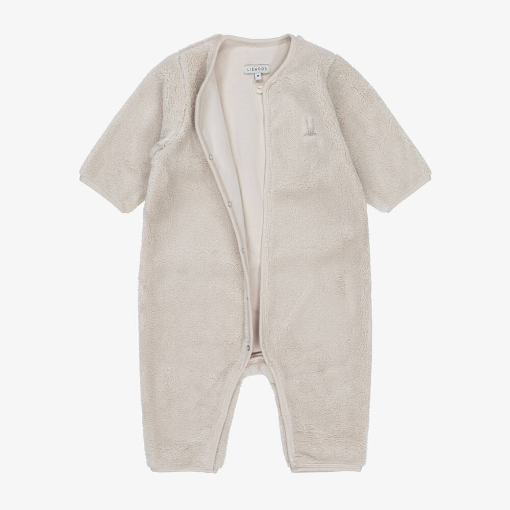 Liewood-Sandy Plush Fleece Baby Pramsuit | Childrensalon Outlet