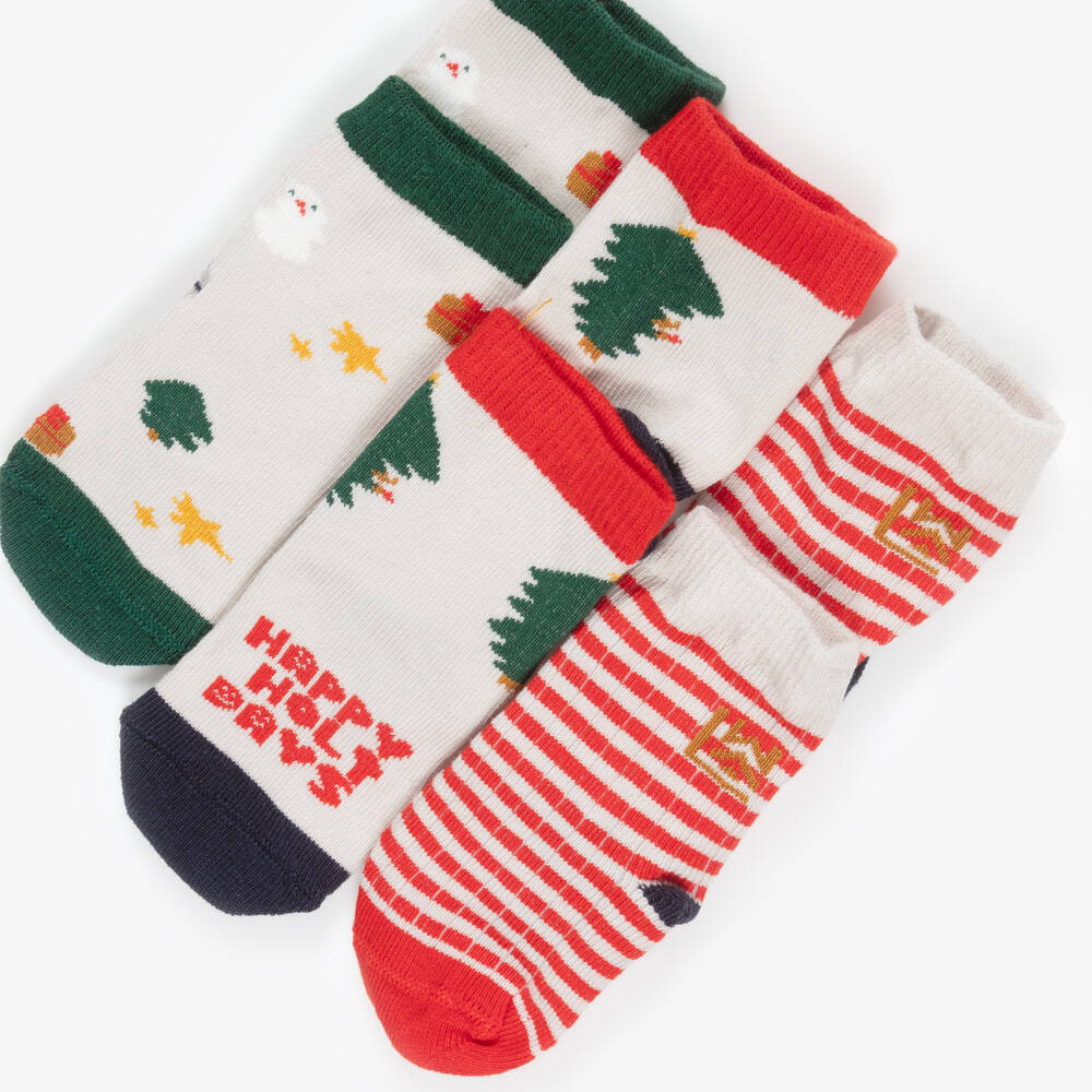 Liewood-Silas Chistmas Socks 3-pack | Childrensalon Outlet