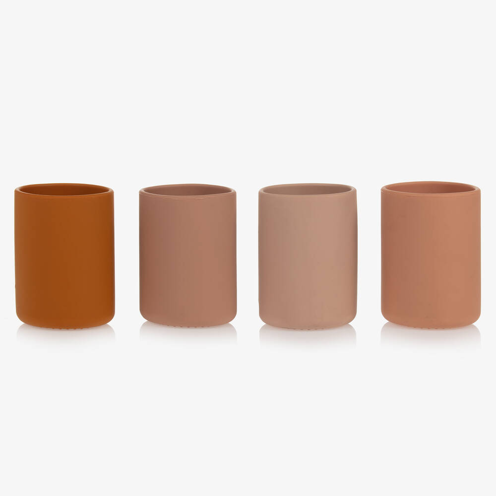 Liewood-Silicone Drinking Cups (4 Pack) | Childrensalon Outlet
