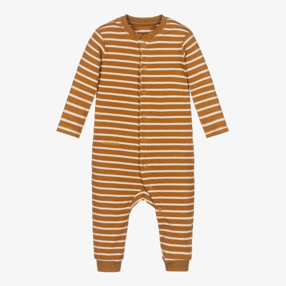 Liewood-Striped Organic Cotton Romper | Childrensalon Outlet