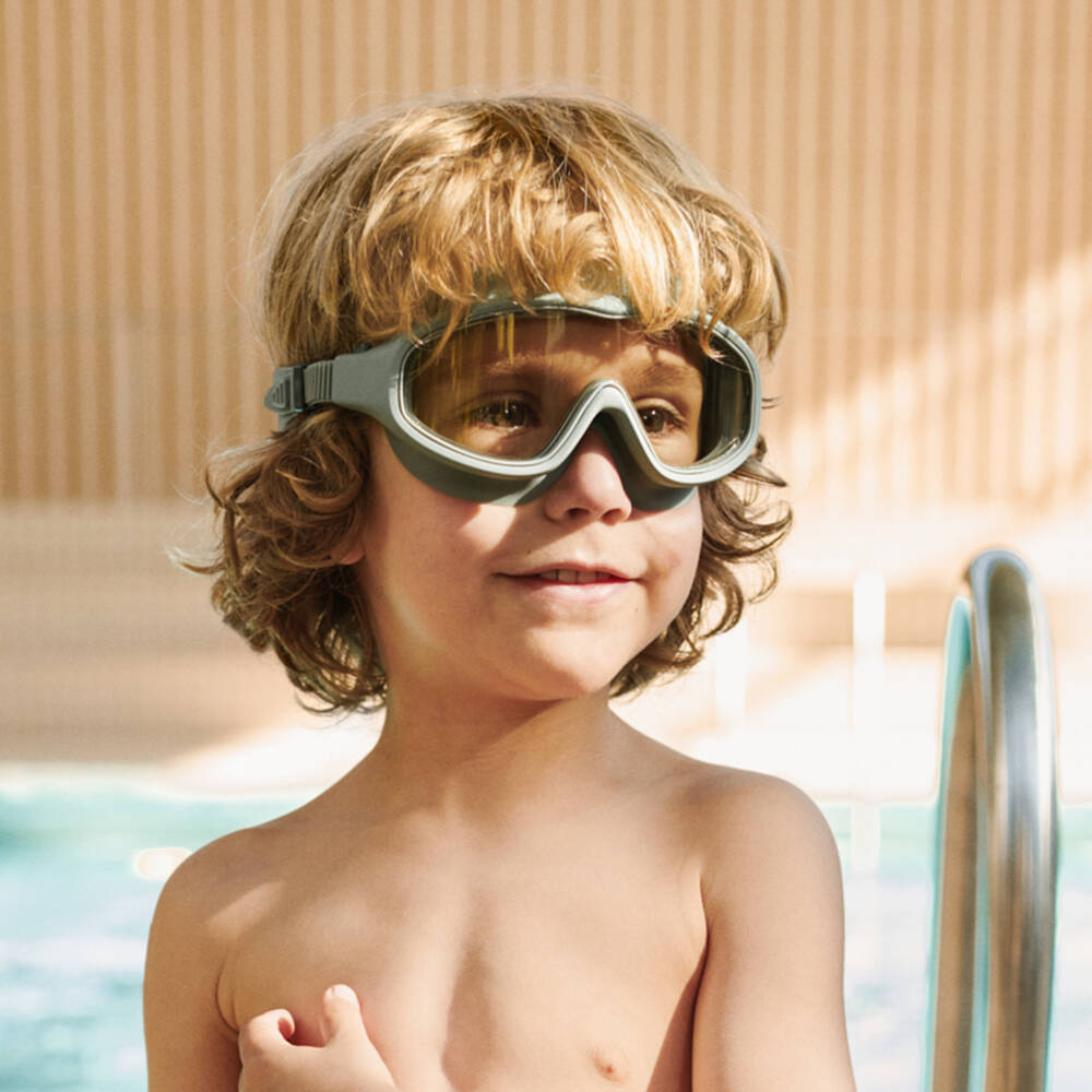 Liewood-Vibrant Green Swim Goggles | Childrensalon Outlet