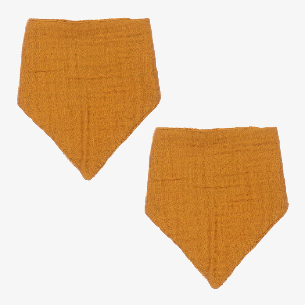 Liewood - Желтые слюнявчики из органической ткани (2 шт.) | Childrensalon