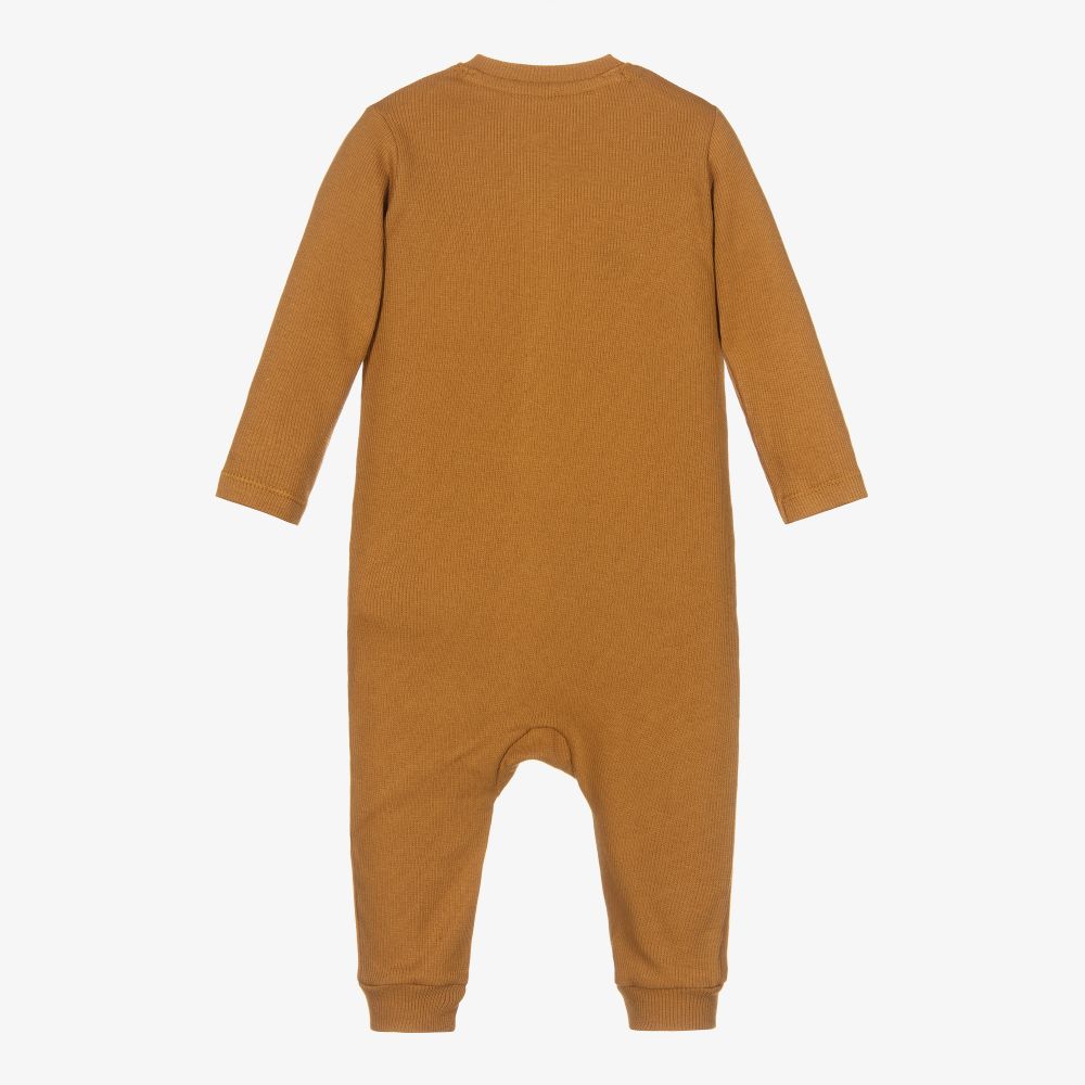 Liewood-Yellow Organic Cotton Romper | Childrensalon Outlet