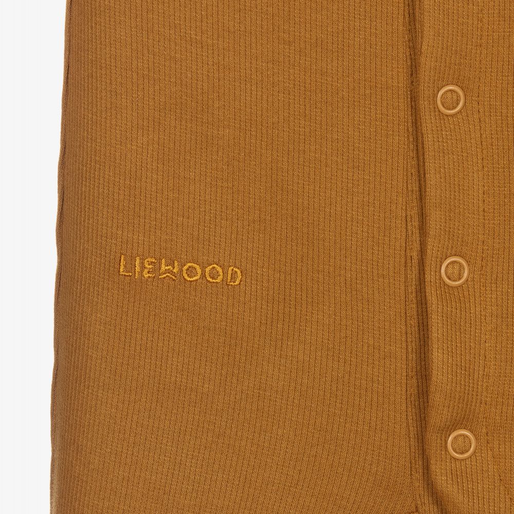 Liewood-Yellow Organic Cotton Romper | Childrensalon Outlet