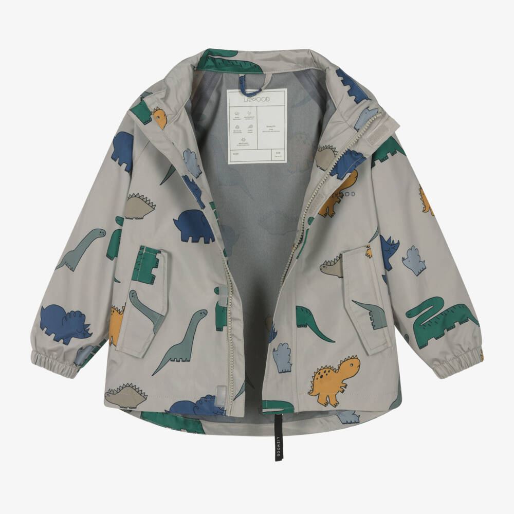 Liewood-Young Adventurer Dino Beige Jacket | Childrensalon Outlet