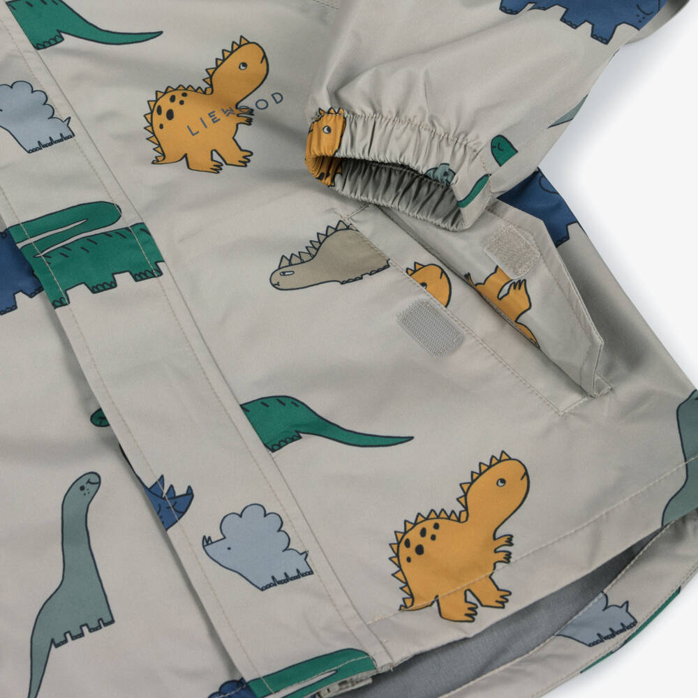 Liewood-Young Adventurer Dino Beige Jacket | Childrensalon Outlet