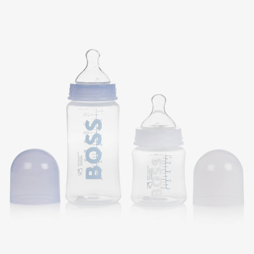 BOSS-Light Blue Baby Bottles (2 Pack) | Childrensalon Outlet