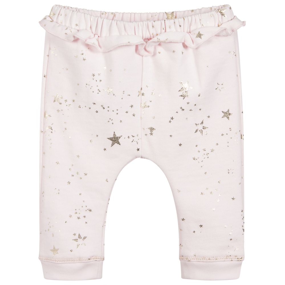 Baby girl cotton trousers outlet
