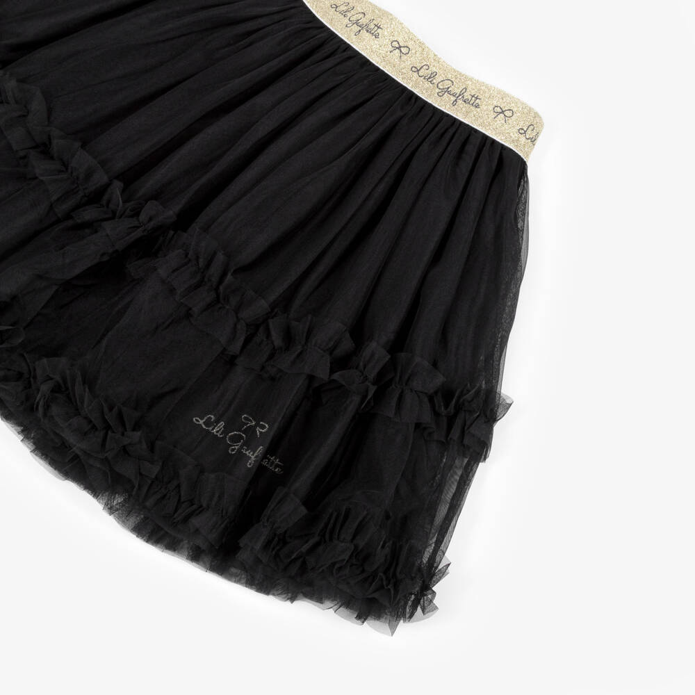 Lili Gaufrette-Black Tutu Skirt | Childrensalon Outlet