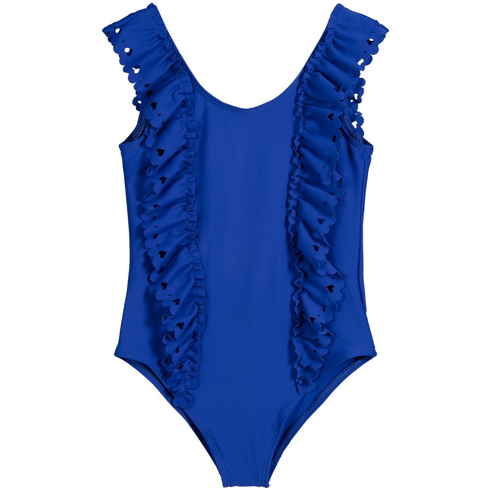 Lili Gaufrette - Girls Blue Swimsuit | Childrensalon